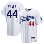 Choea LA.Dodgers #44 Andy Pages Player White Home Game Stitched Jerseys