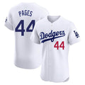 Choea LA.Dodgers #44 Andy Pages Player White Limited Elite Home Stitched Jerseys
