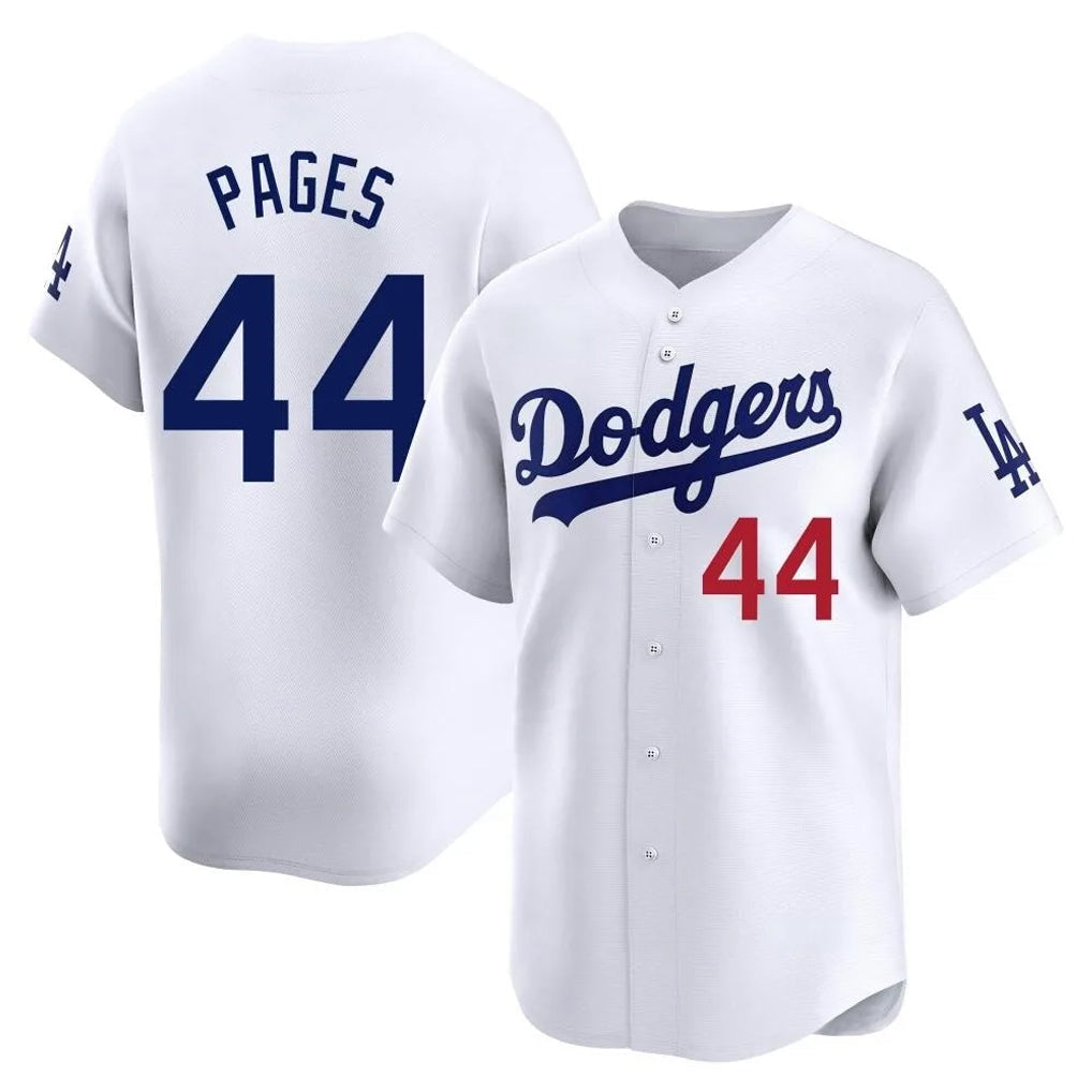 Choea LA.Dodgers #44 Andy Pages Player White Limited Home Stitched Jerseys