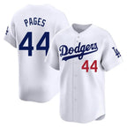 Choea LA.Dodgers #44 Andy Pages Player White Limited Home Stitched Jerseys