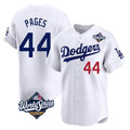 Choea LA.Dodgers #44 Andy Pages Player White World Series Limited Home Stitched Jerseys