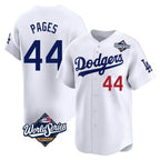 Choea LA.Dodgers #44 Andy Pages Player White World Series Limited Home Stitched Jerseys