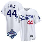 Choea LA.Dodgers #44 Andy Pages Player White World Series Meet Home Game Stitched Jerseys