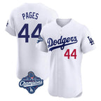 Choea LA.Dodgers #44 Andy Pages Player White World Series Meet Limited Elite Home Stitched Jerseys