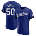 Choea LA.Dodgers #50 Mookie Betts Player Royal City Connect Elite Home Stitched Jerseys