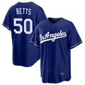 Choea LA.Dodgers #50 Mookie Betts Player Royal Game Stitched Jerseys