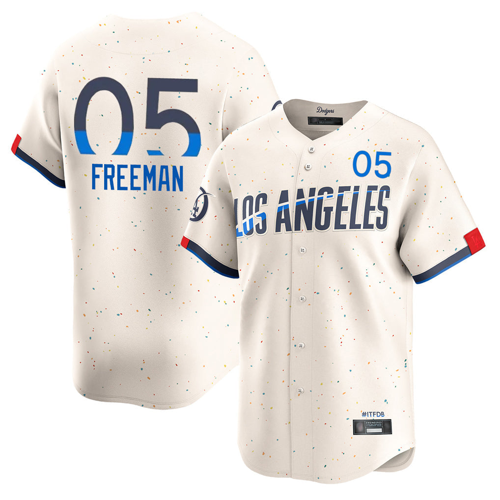 Choea LA.Dodgers #5 Freddie Freeman Player Cream City Connect Limited Home Stitched Jerseys