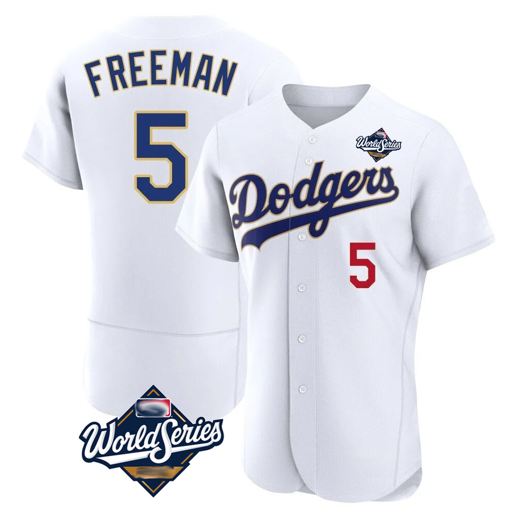 Choea LA.Dodgers #5 Freddie Freeman Player White World Series 2026 Collection Stadium Limited Elite Stitched Jerseys