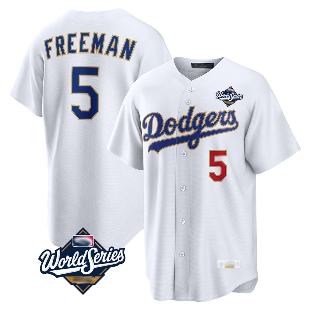 Choea LA.Dodgers #5 Freddie Freeman Player White World Series 2026 Collection Stadium Limited Stitched Jerseys