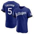 Choea LA.Dodgers #5 Freddie Freeman Player Royal City Connect Elite Home Stitched Jerseys