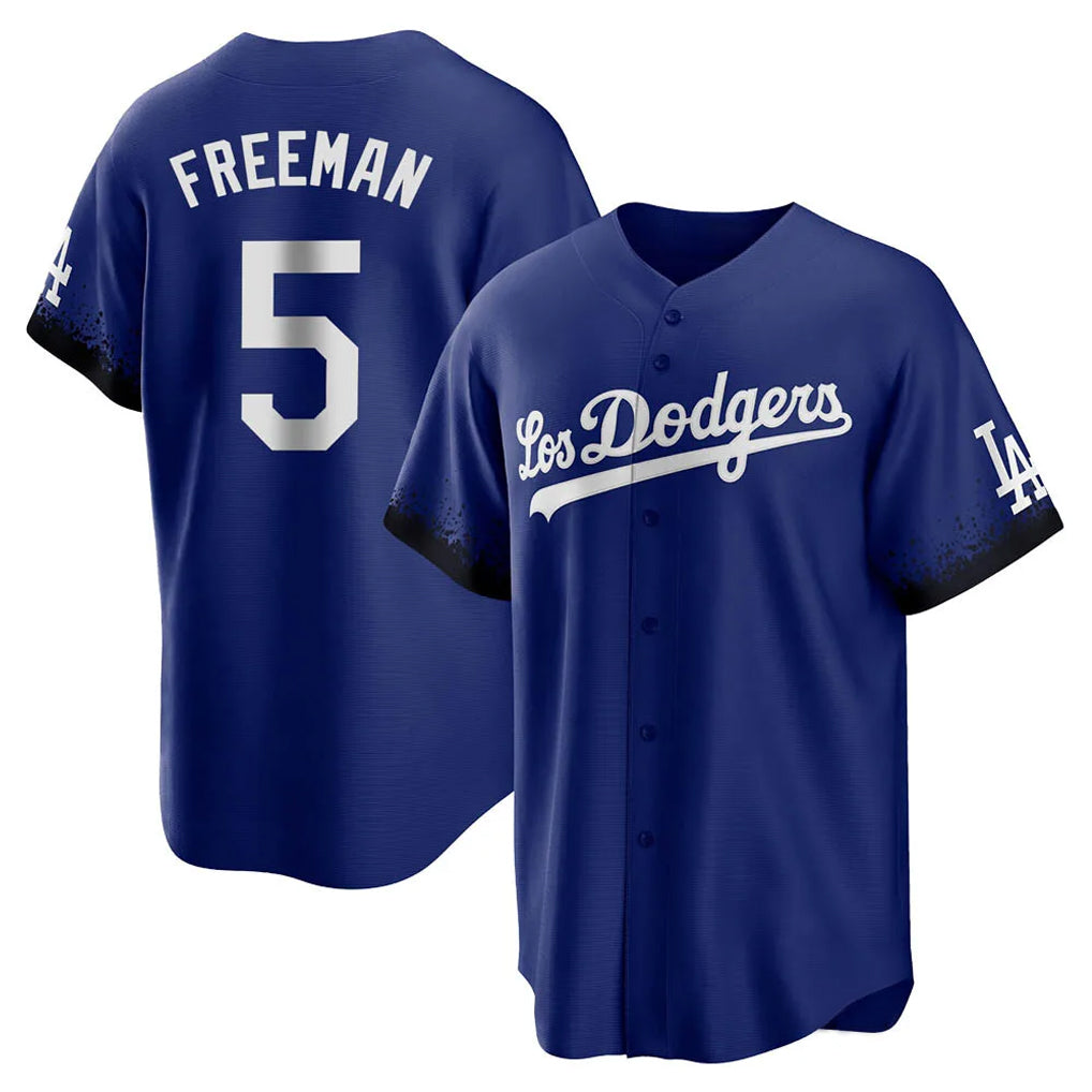 Choea LA.Dodgers #5 Freddie Freeman Player Royal City Connect Home Game Stitched Jerseys