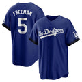Choea LA.Dodgers #5 Freddie Freeman Player Royal City Connect Home Game Stitched Jerseys