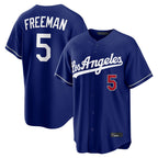 Choea LA.Dodgers #5 Freddie Freeman Player Royal Game Home Stitched Jerseys