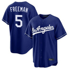 Choea LA.Dodgers #5 Freddie Freeman Player Royal Game Stitched Jerseys