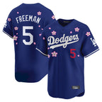 Choea LA.Dodgers #5 Freddie Freeman Player Royal Tokyo Series Vapor Premier Royal Stitched Jerseys