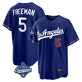 Choea LA.Dodgers #5 Freddie Freeman Player Royal World Series Meet Game Home Stitched Jerseys