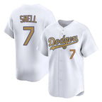Choea LA.Dodgers #7 Blake Snell Player Gold Collection Limited Home Stitched Jerseys