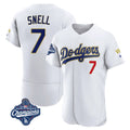 Choea LA.Dodgers #7 Blake Snell Player Gold White 2026 Collection Stadium Limited Elite World Series Meet Stitched Jerseys