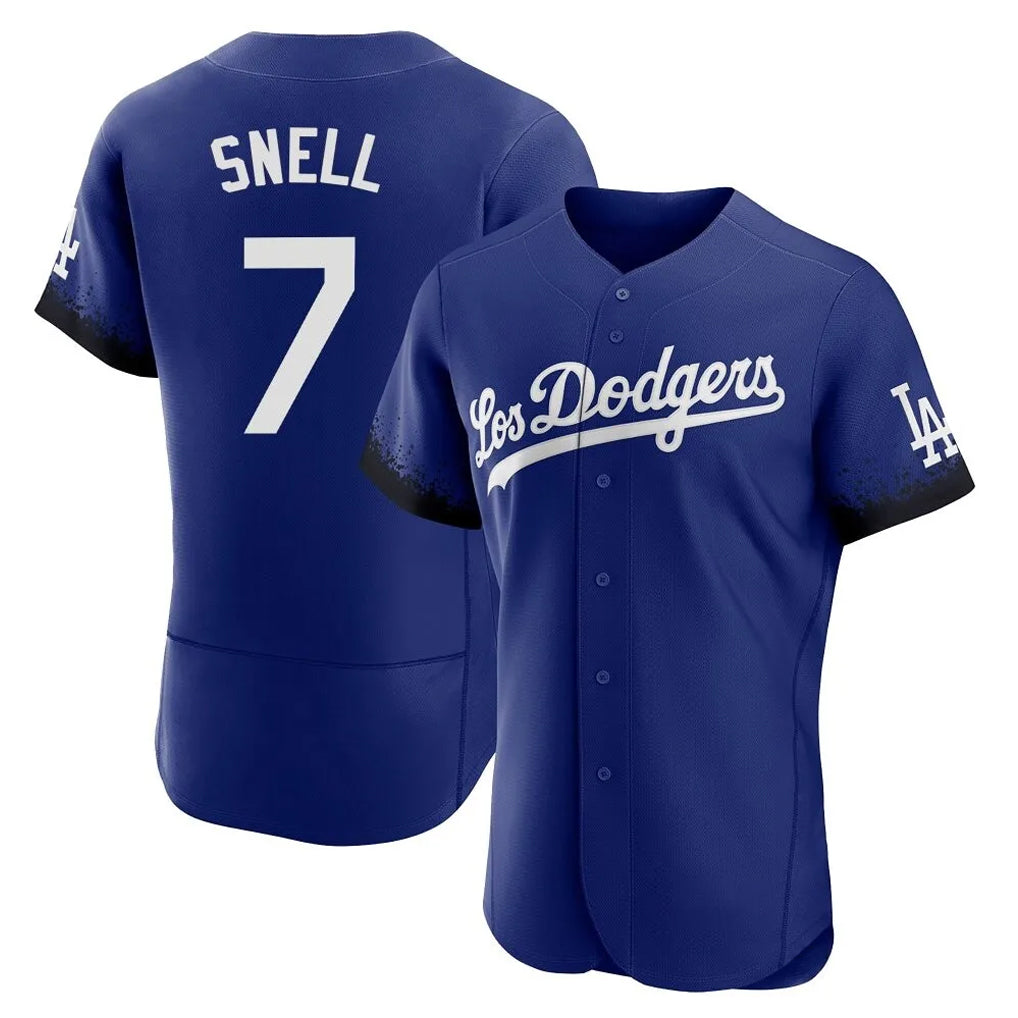 Choea LA.Dodgers #7 Blake Snell Player Royal City Connect Elite Home Stitched Jerseys