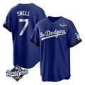 Choea LA.Dodgers #7 Blake Snell Player Royal City Connect Game World Series Stitched Jerseys