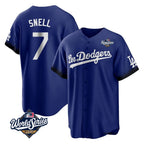 Choea LA.Dodgers #7 Blake Snell Player Royal City Connect Game World Series Stitched Jerseys