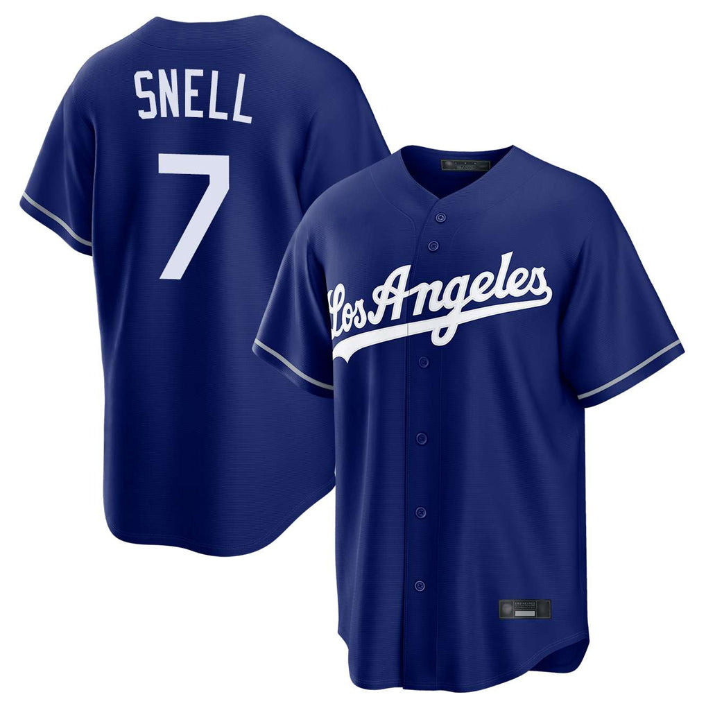 Choea LA.Dodgers #7 Blake Snell Player Royal Game Stitched Jerseys