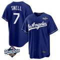 Choea LA.Dodgers #7 Blake Snell Player Royal Game World Series Stitched Jerseys