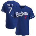 Choea LA.Dodgers #7 Blake Snell Player Royal Limited Elite Home Stitched Jerseys