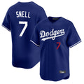 Choea LA.Dodgers #7 Blake Snell Player Royal Limited Home Stitched Jerseys