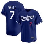 Choea LA.Dodgers #7 Blake Snell Player Royal Limited Home Stitched Jerseys