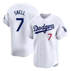 Choea LA.Dodgers #7 Blake Snell Player White Game Limited Home Stitched Jerseys