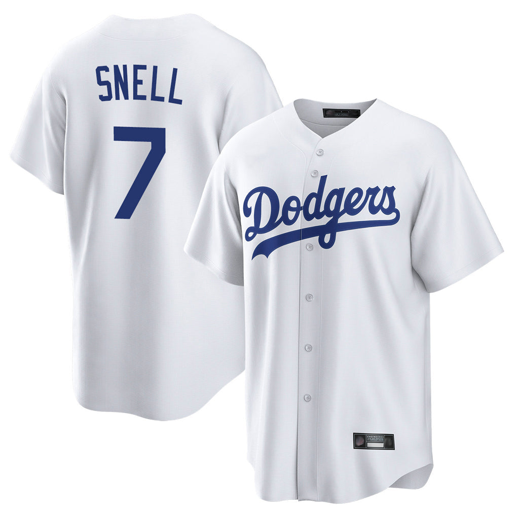 Choea LA.Dodgers #7 Blake Snell Player White Game Stitched Jerseys