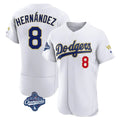 Choea LA.Dodgers #8 Enrique Hern?¡ì?¨¦ndez Player Gold White World Series Meet 2026 Collection Stadium Limited Elite Stitched Jerseys