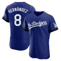 Choea LA.Dodgers #8 Enrique Hern?¡ì?¨¦ndez Player Royal City Connect Elite Home Stitched Jerseys