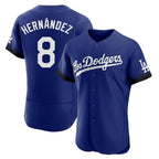 Choea LA.Dodgers #8 Enrique Hern?¡ì?¨¦ndez Player Royal City Connect Elite Home Stitched Jerseys