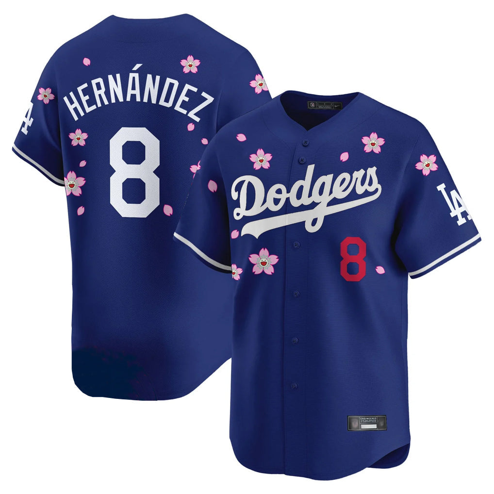 Choea LA.Dodgers #8 Enrique Hern?¡ì?¨¦ndez Player Royal Tokyo Series Vapor Premier Limited Stitched Jerseys
