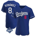 Choea LA.Dodgers #8 Enrique Hern?¡ì?¨¦ndez Player Royal World Series Meet Limited Elite Home Stitched Jerseys
