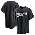 Choea LA.Dodgers Blank Player Black Pitch Fashion T-shirt Stitched Jerseys