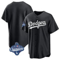 Choea LA.Dodgers Blank Player Black Pitch Fashion World Series Meet T-shirt Stitched Jerseys