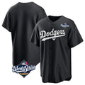 Choea LA.Dodgers Blank Player Black Pitch Fashion World Series T-shirt Stitched Jerseys