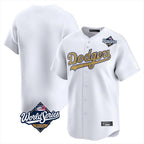 Choea LA.Dodgers Blank Player Gold Collection Limited Home World Series Stitched Jerseys