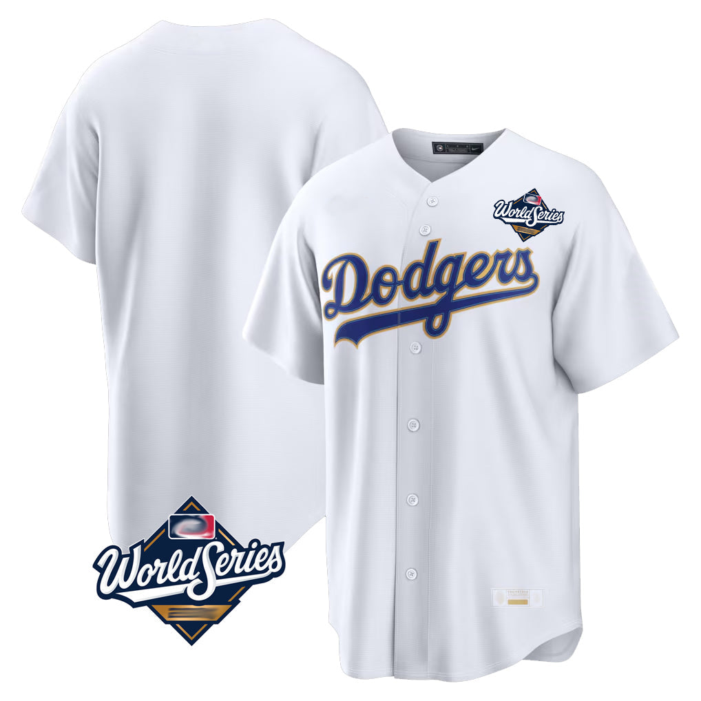 Choea LA.Dodgers Blank Player Gold White 2026 Collection Stadium Limited World Series Stitched Jerseys
