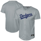 Choea LA.Dodgers Blank Player Gray Game Stitched Jerseys