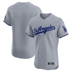 Choea LA.Dodgers Blank Player Gray Limited Elite Home Stitched Jerseys
