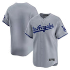 Choea LA.Dodgers Blank Player Gray Limited Game Stitched Jerseys