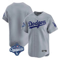 Choea LA.Dodgers Blank Player Gray Limited Home World Series Meet Stitched Jerseys