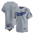 Choea LA.Dodgers Player Gray Limited Home World Series Stitched Jerseys
