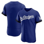 Choea LA.Dodgers Blank Player Royal City Connect Elite Home Stitched Jerseys