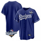 Choea LA.Dodgers Blank Player Royal Game Home World Series Stitched Jerseys