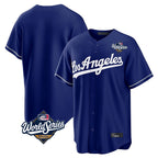 Choea LA.Dodgers Blank Player Royal Game World Series Stitched Jerseys